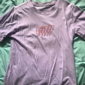 Purple Lightning Graphic Tee